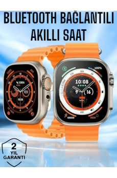 Yeni Nesil Ultra Akıllı Saat Titreşimli, Uyku & Sağlık Takibi, Çift Kordon