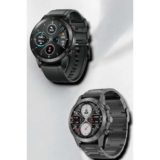 Çift Kordonlu Yüksek Çözünürlüklü Akıllı Saat Uyku İzleyici & Spor Modları Çift Kordonlu Yüksek Çözünürlüklü Akıllı Saat Uyku İzleyici & Spor Modları