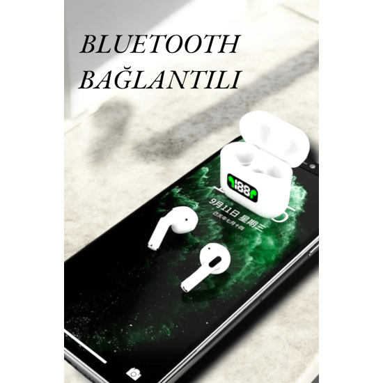 Dokunmatik Kontrol ve LED Göstergeli TWS Bluetooth Kulaklık