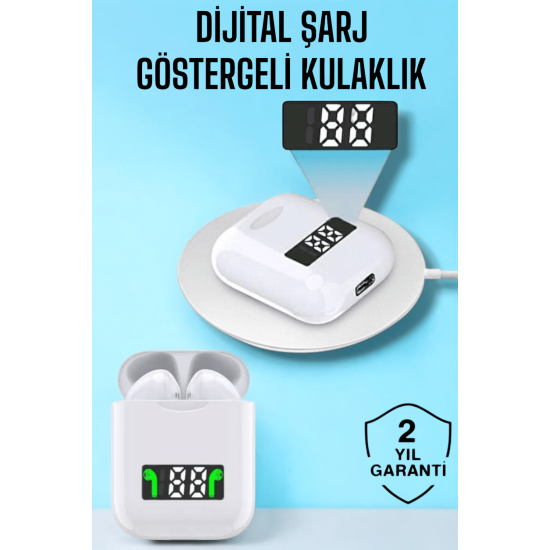 Kablosuz Müzik Keyfi Sunan LED Şarjlı TWS Bluetooth Kulaklık