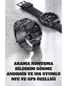 Akıllı Saat Arama Cevaplayan Titreşim Özelliğiyle Bildirim Görebilen