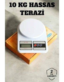 Hassas Terazi 10 kg Kapasiteli, Yüksek Hassasiyetli Dijital Mutfak Tartısı