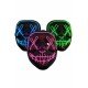Işıklı Led Maske Parti Eğlence Maskesi Hallowen Neon Maske