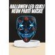 Işıklı Led Maske Parti Eğlence Maskesi Hallowen Neon Maske