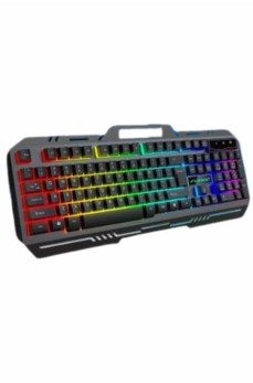 Işıklı  Q Klavye Mouse Seti Siyah   Klavye