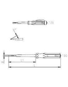 İzeltaş 4550 Elektrik Kontrol Kalemi 190 mm
