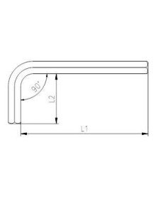 İzeltaş 4900 Allen Anahtar Altı Köşe 1,5 mm
