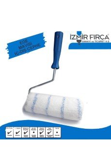 İzmir Fırça Ege Mavisi İç Dış Cephe Boya Rulosu 20 Cm