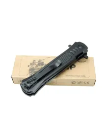 Jeep Çakı Black 22 cm Yarı Otomatik , Kemerlikli