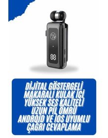 Kablolu Kulak İçi 5.2 Makaralı Titreşimli Bluetooth Kulaklık Hafıza Kart