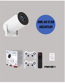 10.000 Oyun Destekli, Çift Kollu 4K Projeksiyon – HDMI, USB, AUX, Ethernet Yok