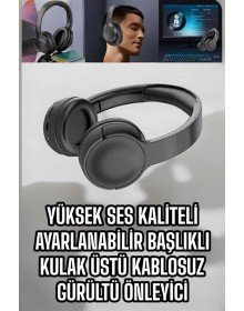 Kablosuz Bluetooth Kulaklık ANC/ENC Destekli Kulak Üstü Yüksek Ses Kaliteli