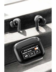 Kablosuz Bluetooth Kulaklık Ekranlı Uzun Şarj Süreli ANC Destekli