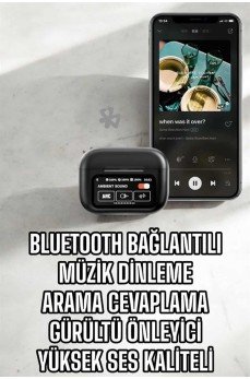 Kablosuz Bluetooth Kulaklık Ekranlı Uzun Şarj Süreli ANC Destekli Kablosuz Bluetooth Kulaklık Ekranlı Uzun Şarj Süreli ANC Destekli