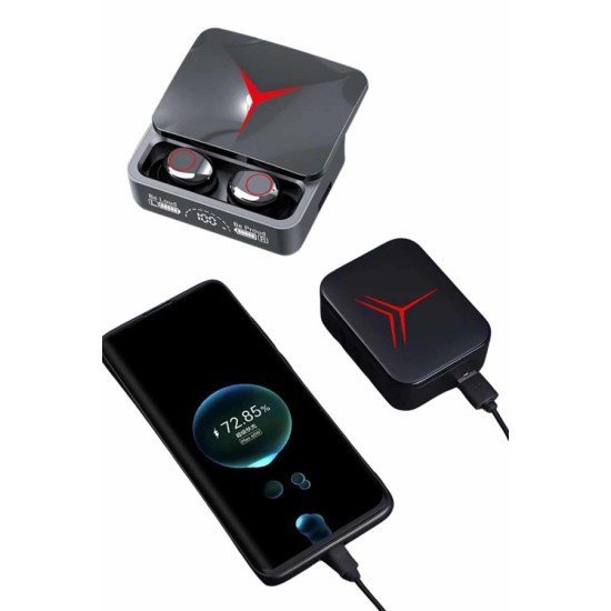 Kablosuz Bluetooth Kulaklık Powerbank Özellikli Göstergeli Hd Mikrofon