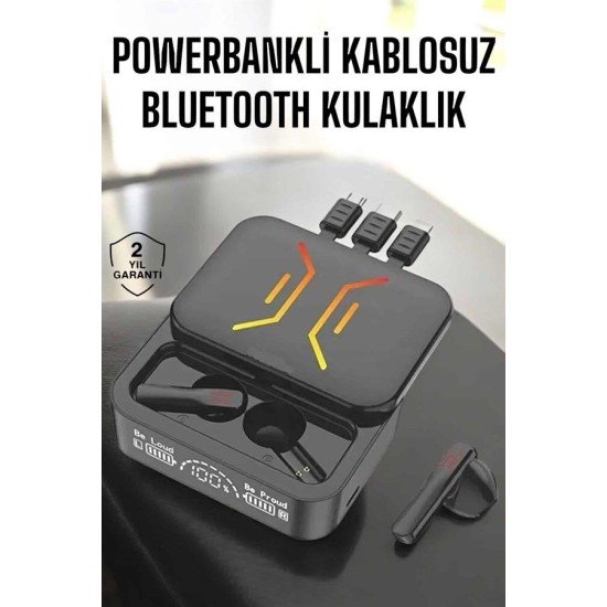 Kablosuz Bluetooth Kulaklık Powerbankli Uzun Pil Ömrü Yüksek Ses Kaliteli