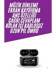 Kablosuz Bluetooth Kulaklık Pro Yeni Nesil Dokunmatik Kontrol
