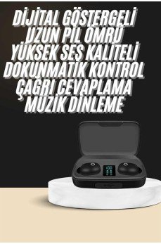Kablosuz Dijital Göstergeli Çağrı Cevaplayabilen TWS 5.0 Bluetooth Kulaklık