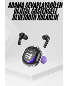 Kablosuz Dijital Göstergeli Powerbanklı IOS ve  Android Uyumlu  Kulaklık
