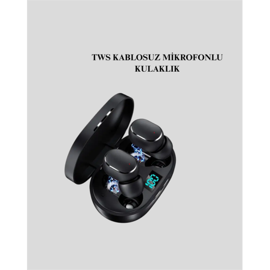 Kablosuz Kulak İçi Bluetooth Kulaklık Stereo Dokunmatik Kontrollü Kulaklık