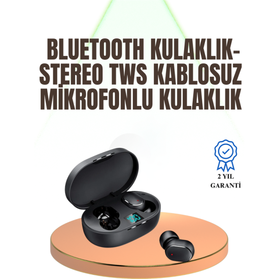 Kablosuz Kulak İçi Bluetooth Kulaklık Stereo Dokunmatik Kontrollü Kulaklık