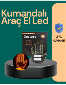 Kablosuz Kumandalı LED Jest Işığı – 3 Modlu Araba Arkası Mesaj Işığı, 203 LED ile Yüksek Parlaklık