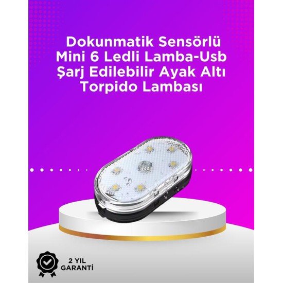 Kablosuz Manyetik Montajlı Araba İçin 7 Renkli Ambiyans Işığı Seti