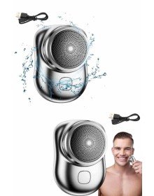 Kablosuz Tıraş Makinesi Günlük Hızlı Taşınabilir Şarjlı Yuvarlak Paslanmaz Çelik