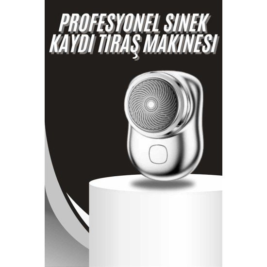 Kablosuz Tıraş Makinesi Günlük Hızlı Taşınabilir Şarjlı Yuvarlak Paslanmaz Çelik