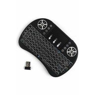Kablosuz Türkçe Q Klavye RGB Işıklı Televizyon Ps3 Dokunmatik Mouse