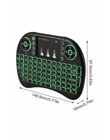 Kablosuz Türkçe Q Klavye RGB Işıklı Televizyon Ps3 Dokunmatik Mouse