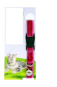 Kadife Dokulu Ayarlanabilir Çıngıraklı Kedi Tasması