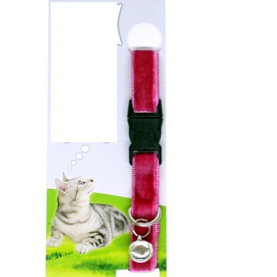 Kadife Dokulu Ayarlanabilir Çıngıraklı Kedi Tasması Kadife Dokulu Ayarlanabilir Çıngıraklı Kedi Tasması