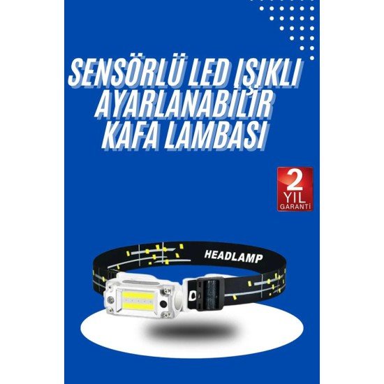 Kafa Lambası, Su Geçirmez Kafa Feneri 3 Mod Aydınlatma