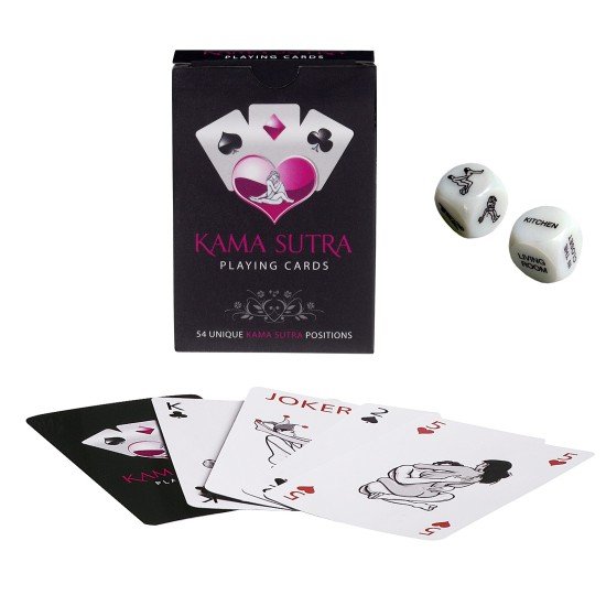 Kamasutra Aşk Seti - Kelepçe - Zar- Kart - Göz Bandı Kamasutra Aşk Seti - Kelepçe - Zar- Kart - Göz Bandı