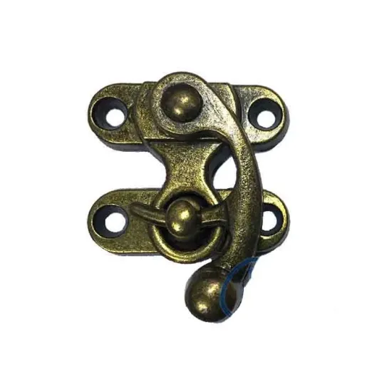 Kancalı Yay Gözü, Ahşap Kutu Klipsi - Küçük, Antik, 1 Adet Kancalı Yay Gözü, Ahşap Kutu Klipsi - Küçük, Antik, 1 Adet