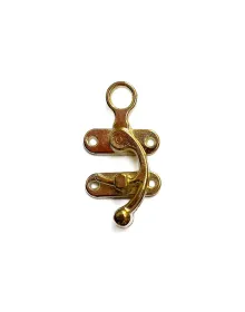 Kancalı Yay Gözü, Ahşap Kutu Klipsi - Küçük, Sarı, 100 Adet