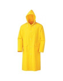 Kapşonlu Cepli Lüx Yağmurluk Sarı - Standart Beden 2XL