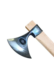 Karacasu Saplı Ay Balta 90 cm - Dövme Çelikten