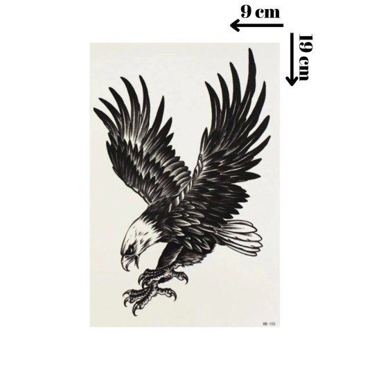 Kartal Geçici Dövme Şablonu - FF037 Kartal Geçici Dövme Şablonu - FF037
