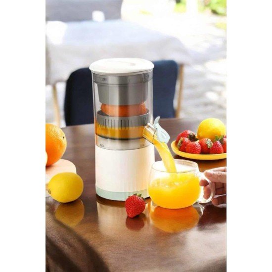 Katı Meyve Sıkacağı Taşınabilir USB Şarjlı Pratik Paslanmaz Çelik Bıçaklı