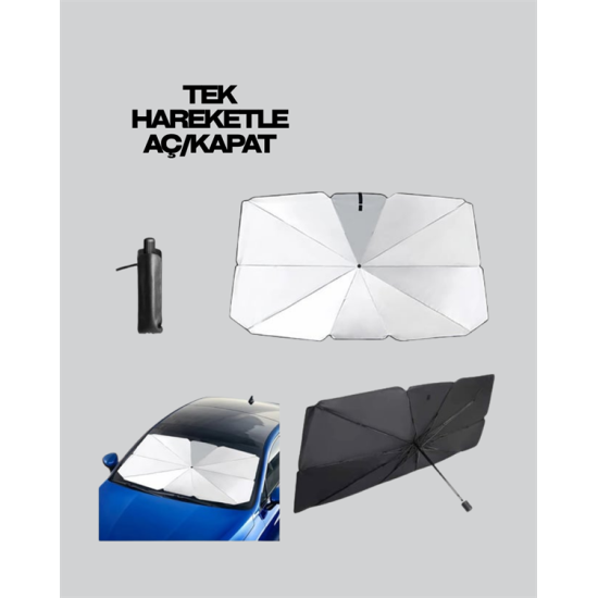 Yüksek Kaliteli Cam Elyaf İskeletli Araba Şemsiyesi – Tüm Araçlara Uygun Yüksek Kaliteli Cam Elyaf İskeletli Araba Şemsiyesi – Tüm Araçlara Uygun