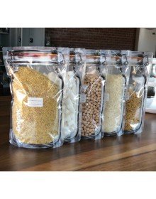 Kavanoz Görünümlü Kilitli Saklama Poşeti 620 ML (1 Adet )