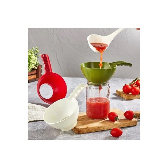 Kavanoz Hunisi - Konserve Reçel Hunisi Geniş Ağızlı - Saplı