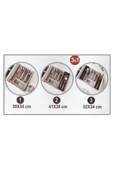 Kayar Kaşıklık Organizeri - 3 Aşamalı Sürgülü - Sağ Sol Açılır Kayar Kaşıklık Organizeri - 3 Aşamalı Sürgülü - Sağ Sol Açılır