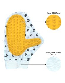 Kedi Köpek Yıkama Tüy Açıcı Düğüm Çözücü Plastik Tımar Masaj Eldiveni El Fırçası