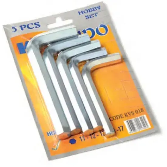 Kendo Büyük 6 Köşe Alyan Seti 5 Parça Kendo Büyük 6 Köşe Alyan Seti 5 Parça