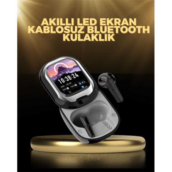 Kişiselleştirilebilir LED Ekranlı Bluetooth Kulaklık – Oyun & Müzik Modlu