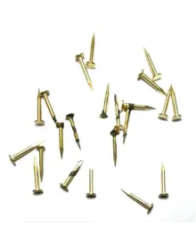 Klips, Menteşe, Ayağı Çivisi 9mm Çelik - Sarı 100gr