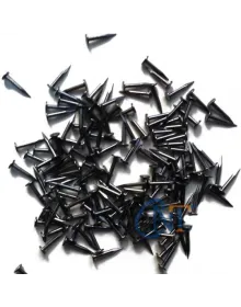 Klips, Menteşe, Ayağı Çivisi 9mm Çelik - Siyah 10gr